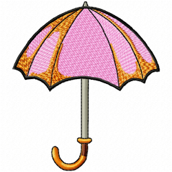 Umbrella Embroidery Design 8